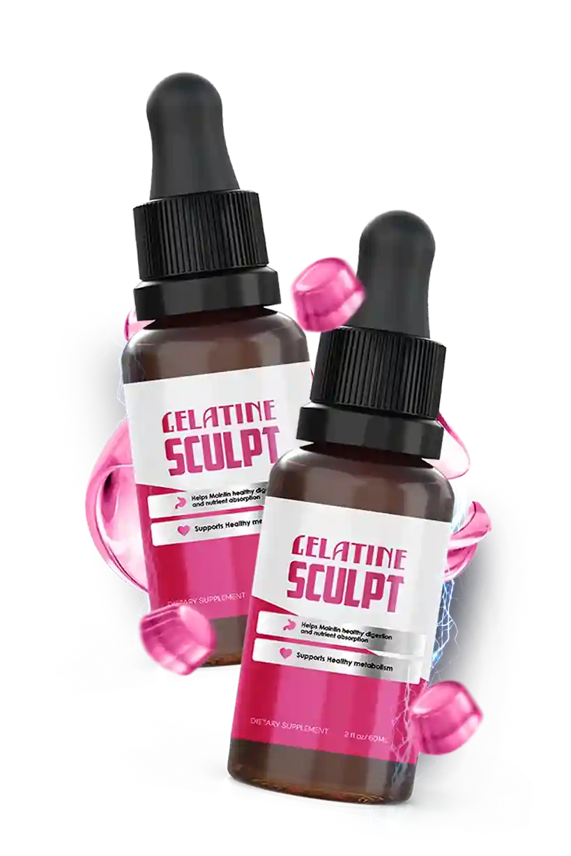 Gelatine Sculpt™ Liquid Drops — GLP-1 Support and Healthy Metabolism Formula with Green Tea, Turmeric, Berberine — Made in USA